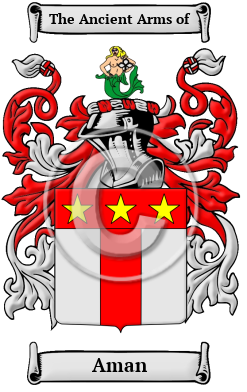 Aman Family Crest Download (JPG) Heritage Series - 600 DPI