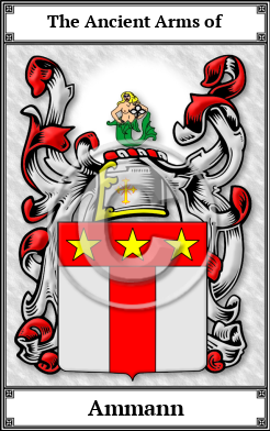 Ammann Family Crest Download (JPG) Book Plated - 600 DPI