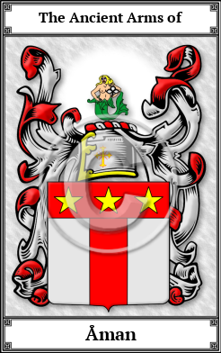Åman Family Crest Download (JPG)  Book Plated - 150 DPI