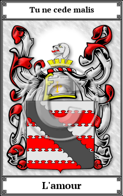 L'amour Family Crest Download (JPG) Book Plated - 600 DPI