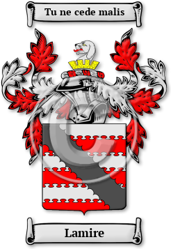 Lamire Family Crest Download (jpg) Legacy Series - 150 DPI