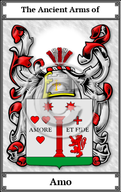 Amo Family Crest Download (JPG)  Book Plated - 150 DPI