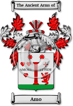 Amo Family Crest Download (jpg) Legacy Series - 150 DPI