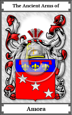 Amora Family Crest Download (JPG) Book Plated - 600 DPI