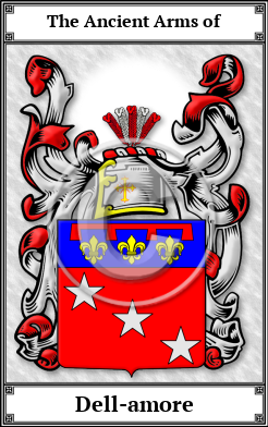 Dell-amore Family Crest Download (JPG)  Book Plated - 150 DPI