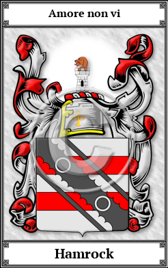 Hamrock Family Crest Download (JPG) Book Plated - 600 DPI