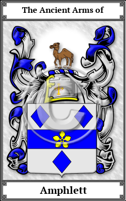 Amphlett Family Crest Download (JPG)  Book Plated - 150 DPI