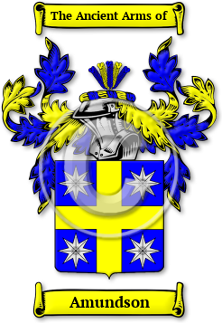 Amundson Family Crest Download (jpg) Legacy Series - 150 DPI
