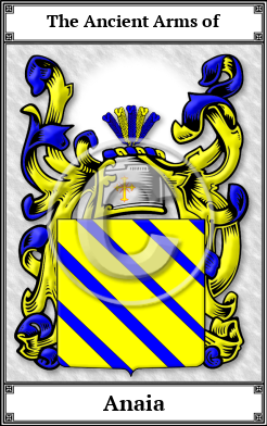 Anaia Family Crest Download (JPG)  Book Plated - 150 DPI