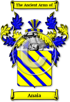 Anaia Family Crest Download (jpg) Legacy Series - 150 DPI