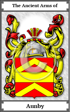 Aunby Family Crest Download (JPG) Book Plated - 600 DPI