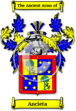 Ancieta Family Crest Download (JPG) Legacy Series - 600 DPI