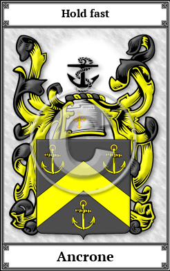 Ancrone Family Crest Download (JPG)  Book Plated - 150 DPI