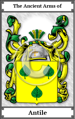 Antile Family Crest Download (JPG)  Book Plated - 150 DPI