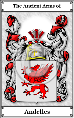 Andelles Family Crest Download (JPG)  Book Plated - 150 DPI