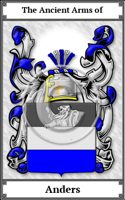 Anders Family Crest Download (JPG)  Book Plated - 150 DPI