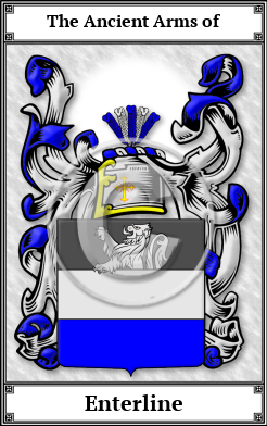 Enterline Family Crest Download (JPG)  Book Plated - 150 DPI