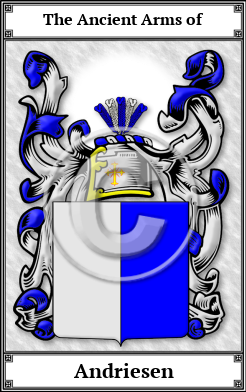 Andriesen Family Crest Download (JPG)  Book Plated - 150 DPI