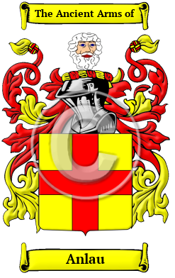 Anlau Family Crest/Coat of Arms