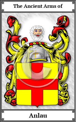 Anlau Family Crest Download (JPG)  Book Plated - 150 DPI
