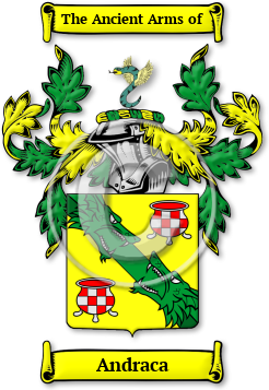 Andraca Family Crest Download (jpg) Legacy Series - 150 DPI