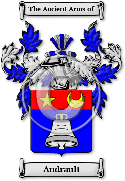 Andrault Family Crest Download (jpg) Legacy Series - 150 DPI