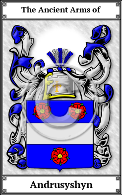 Andrusyshyn Family Crest Download (JPG)  Book Plated - 150 DPI