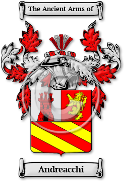 Andreacchi Family Crest Download (jpg) Legacy Series - 150 DPI