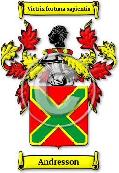 Andresson Family Crest Download (jpg) Legacy Series - 150 DPI