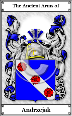 Andrzejak Family Crest Download (JPG) Book Plated - 600 DPI