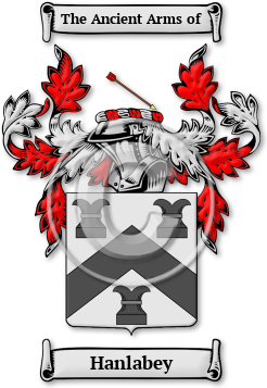 Hanlabey Family Crest Download (jpg) Legacy Series - 150 DPI