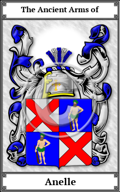 Anelle Family Crest Download (JPG)  Book Plated - 150 DPI