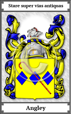 Angley Family Crest Download (JPG) Book Plated - 600 DPI