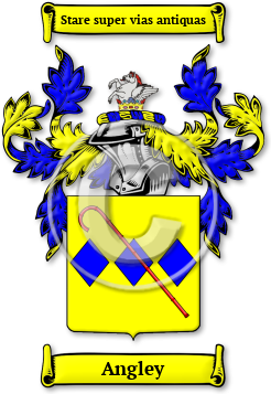 Angley Family Crest Download (JPG) Legacy Series - 600 DPI