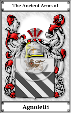 Agnoletti Family Crest Download (JPG)  Book Plated - 150 DPI