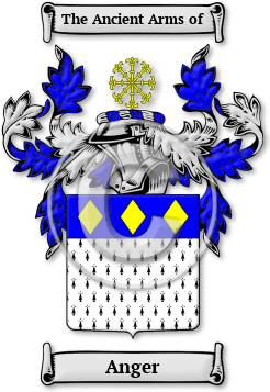 Anger Family Crest Download (jpg) Legacy Series - 150 DPI