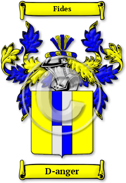 D-anger Family Crest Download (jpg) Legacy Series - 150 DPI