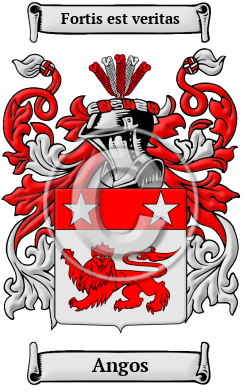 Angos Family Crest/Coat of Arms