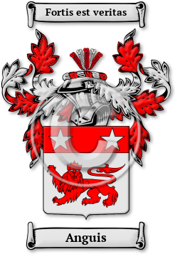 Anguis Family Crest Download (jpg) Legacy Series - 150 DPI