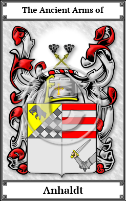 Anhaldt Family Crest Download (JPG)  Book Plated - 150 DPI