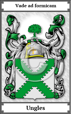 Ungles Family Crest Download (JPG) Book Plated - 600 DPI