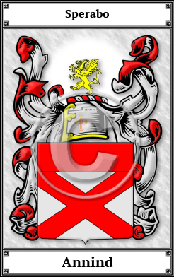 Annind Family Crest Download (JPG) Book Plated - 600 DPI