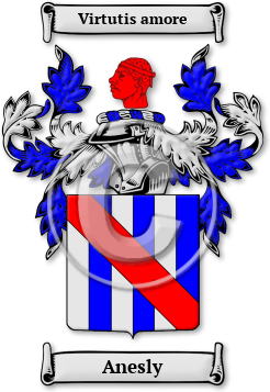 Anesly Family Crest Download (jpg) Legacy Series - 150 DPI