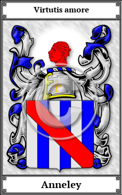 Anneley Family Crest Download (JPG)  Book Plated - 150 DPI