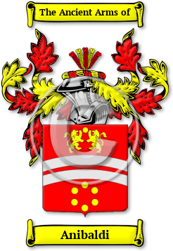 Anibaldi Family Crest Download (jpg) Legacy Series - 150 DPI