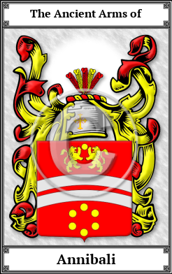 Annibali Family Crest Download (JPG)  Book Plated - 150 DPI