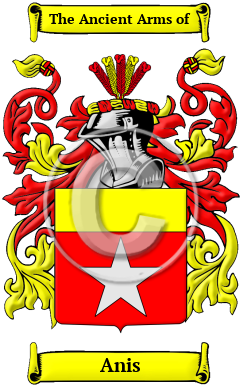 Anis Family Crest Download (jpg) Heritage Series - 150 DPI