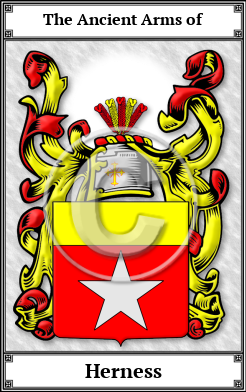 Herness Family Crest Download (JPG)  Book Plated - 150 DPI