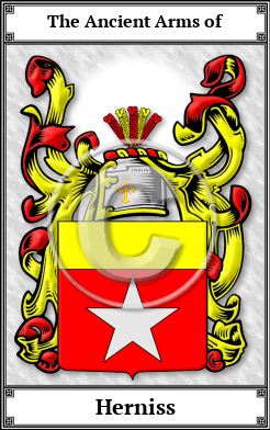 Herniss Family Crest Download (JPG)  Book Plated - 150 DPI