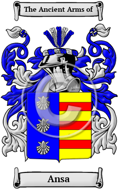 Ansa Family Crest/Coat of Arms